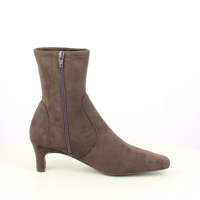 Unisa bottine jarret stretch marron zip5494601_3
