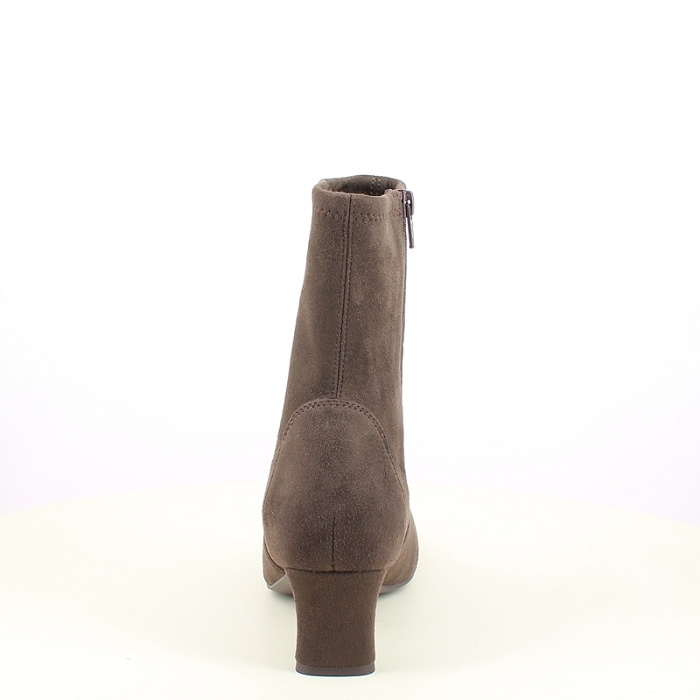 Unisa bottine jarret stretch marron zip5494601_4