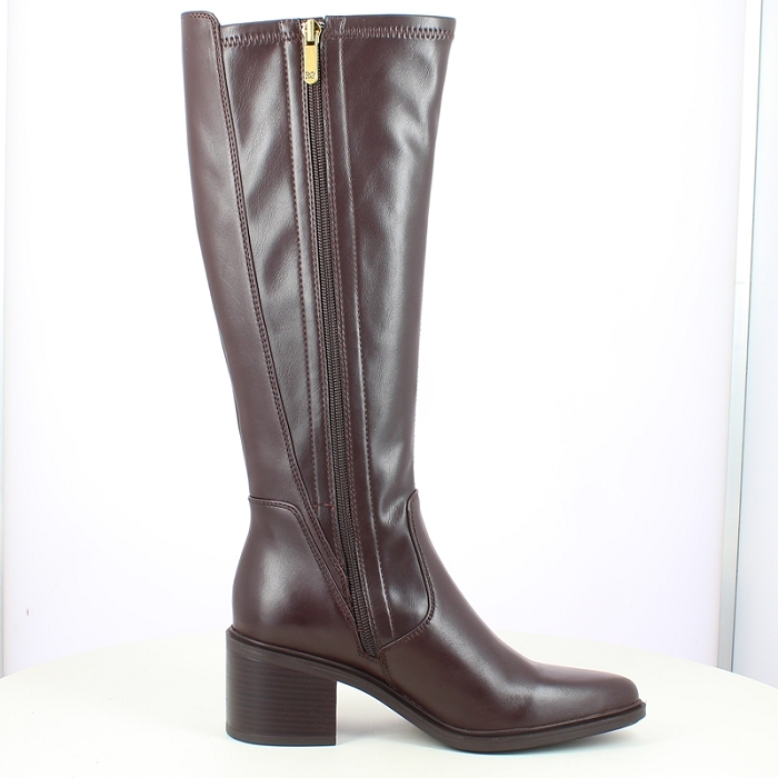 Regarde le ciel botte elettra cuir lisse marron zip7502402_3