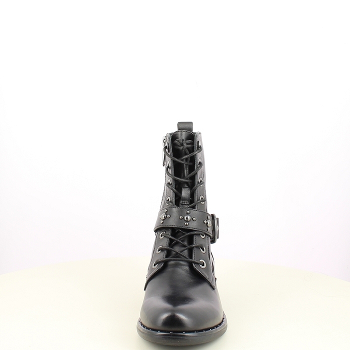 Regarde le ciel bottine roxana 51 cuir lisse noir lacet zip7502501_2