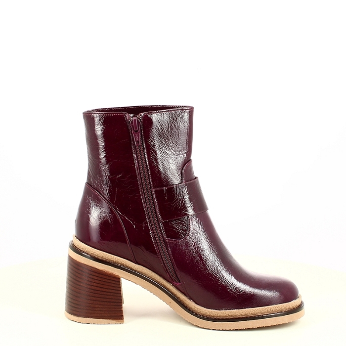 Softwaves bottine 9.26.09 vernis bordeaux zip7503501_3