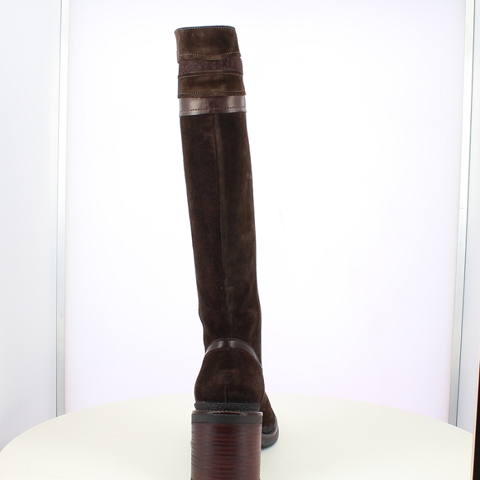 Softwaves botte 9.26.13 cuir velours marron zip7503601_4