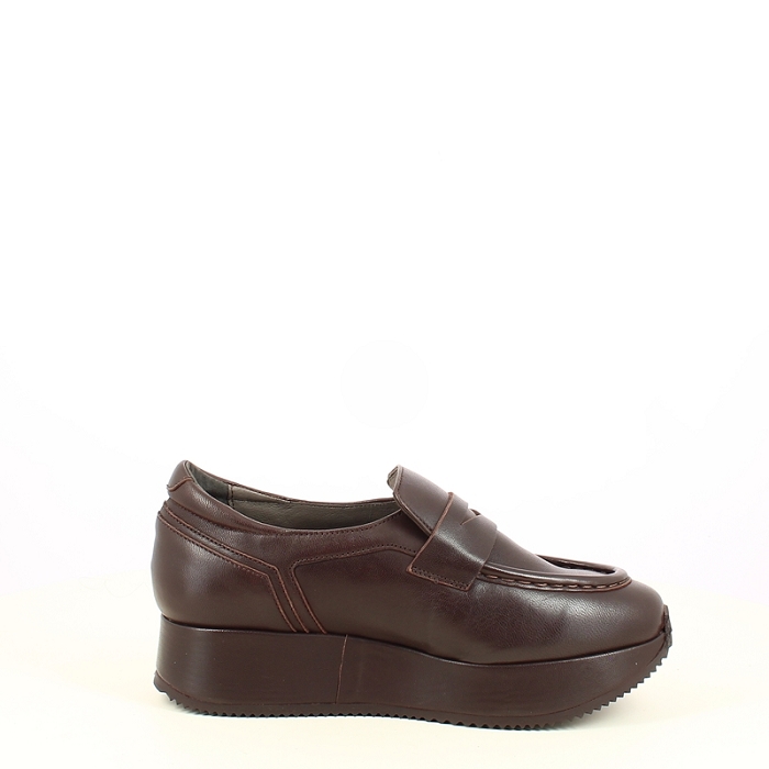 Softwaves derbies mocassins 9.33.05 cuir lisse marron7503701_3