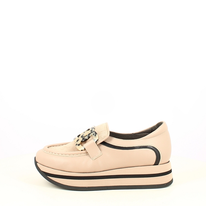 Softwaves derbies mocassins 7.78.110 cuir lisse beige