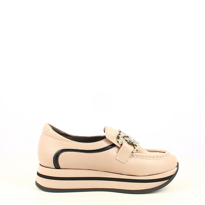 Softwaves derbies mocassins 7.78.110 cuir lisse beige7503801_3