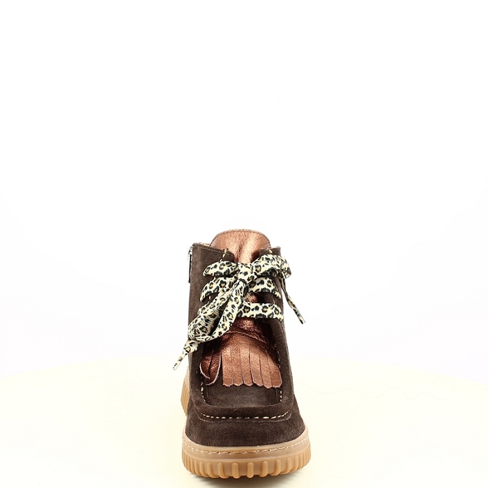 K.mary basket epalpe cuir velours marron lacet7503901_2