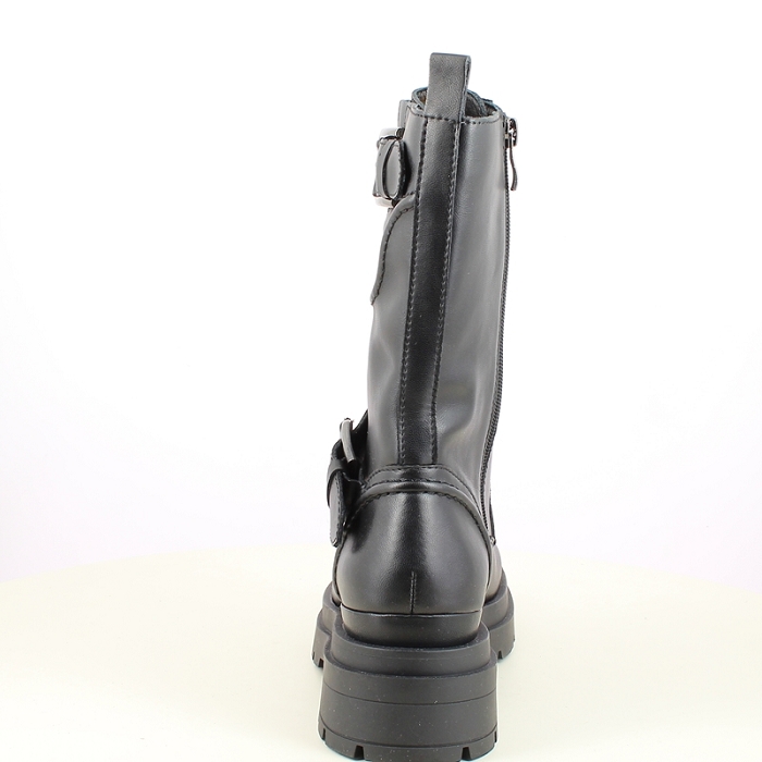 Cafe noir bottine fc1005 cuir lisse noir lacet zip7504301_4