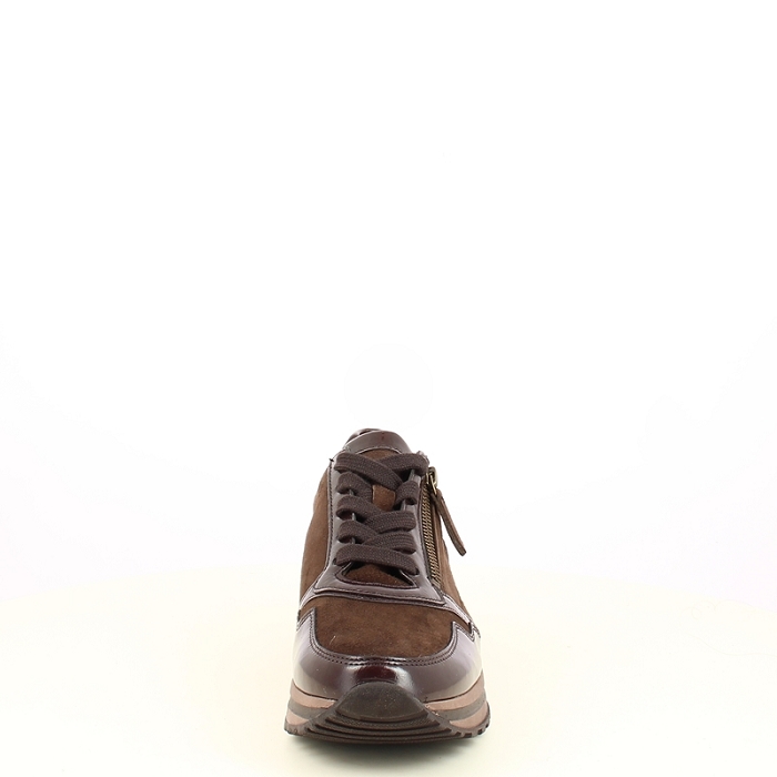 Gabor basket 6021.01 cuir velours marron lacet zip7505702_2