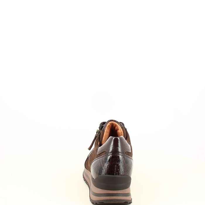 Gabor basket 6021.01 cuir velours marron lacet zip7505702_4