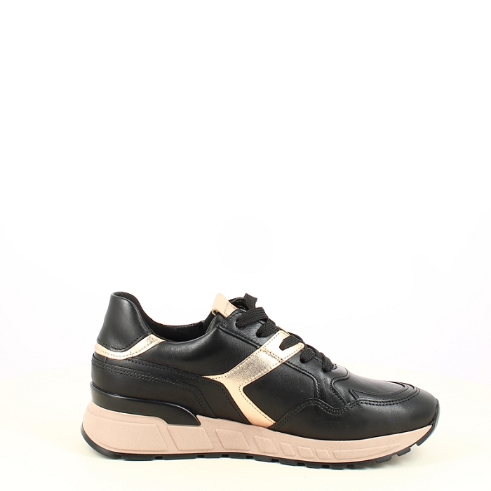 Gabor basket 6023.01.001 cuir lisse noir lacet zip7505801_3
