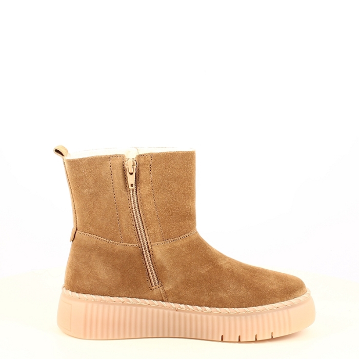 Gabor bottine 8014.02 cuir velours camel zip7506001_3