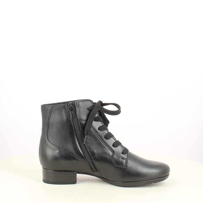 Gabor bottine 8031.04.001 cuir lisse noir lacet zip7506301_3