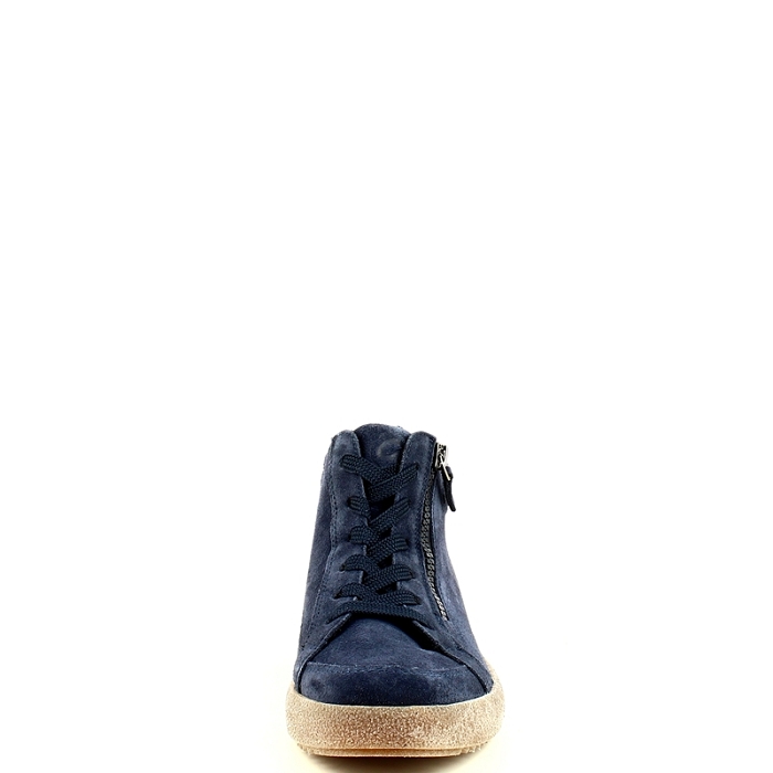 Ara basket 1237908 cuir velours marine lacet zip7506402_2