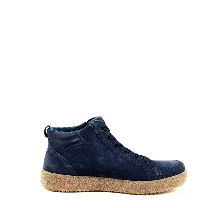 Ara basket 1237908 cuir velours marine lacet zip7506402_3
