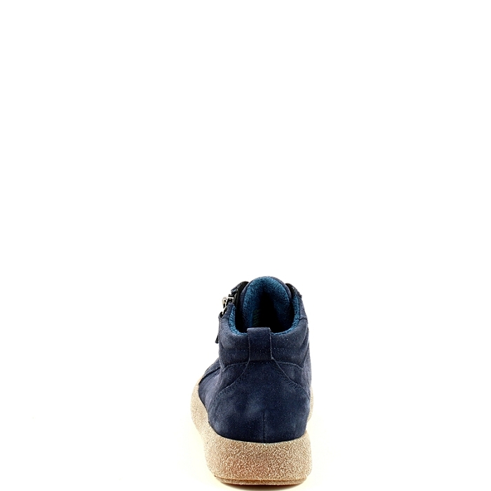 Ara basket 1237908 cuir velours marine lacet zip7506402_4