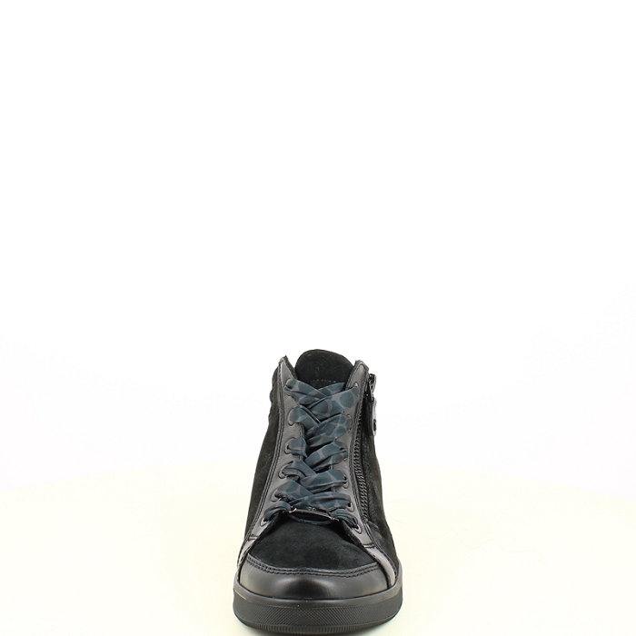 Ara basket 1214499 cuir velours noir lacet zip7506501_2