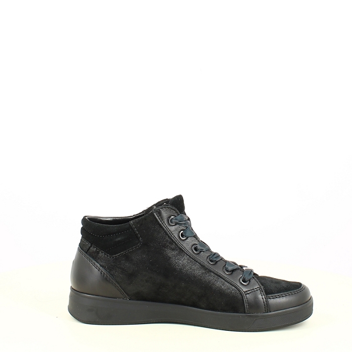 Ara basket 1214499 cuir velours noir lacet zip7506501_3