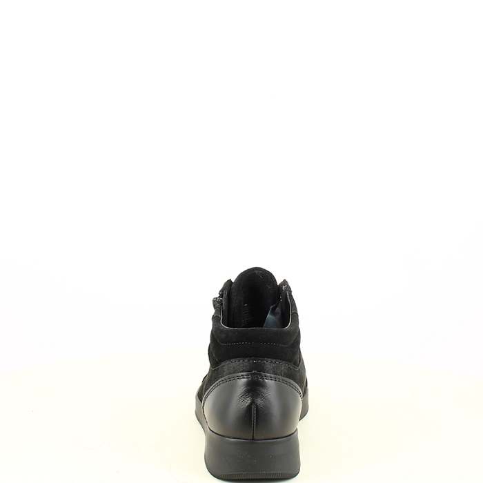 Ara basket 1214499 cuir velours noir lacet zip7506501_4