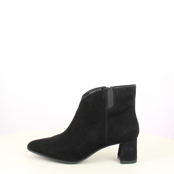 Ara bottine 1252408.11 cuir velours noir zip