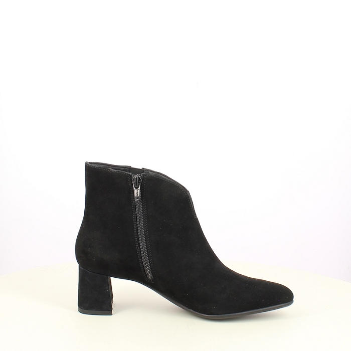 Ara bottine 1252408.11 cuir velours noir zip7507101_3