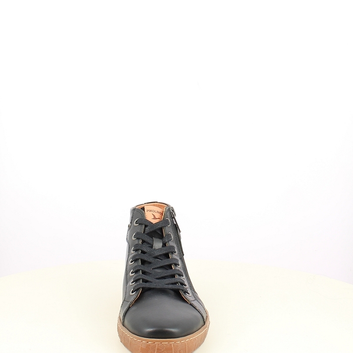 Pikolinos basket lanzarote w7b 8868c cuir lisse noir lacet zip7508701_2
