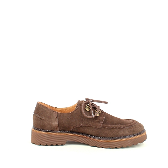 karston derbies mocassins coreo cuir velours marron lacet7509101_3
