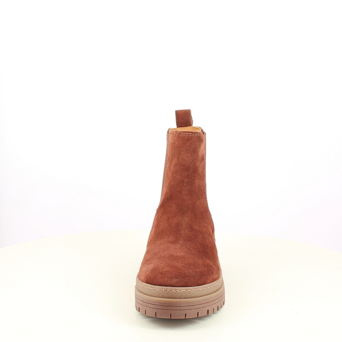 Karston bottine jett cuir velours marron zip7509301_2
