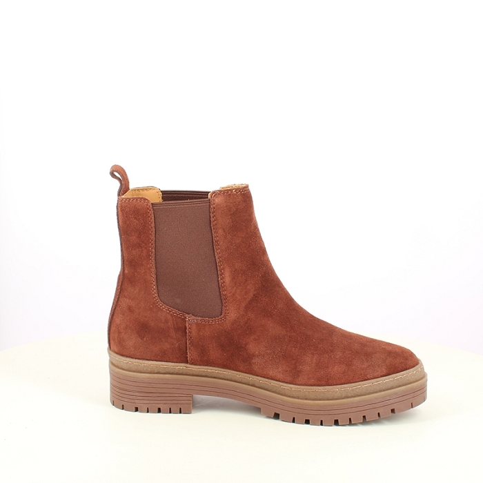 Karston bottine jett cuir velours marron zip7509301_3