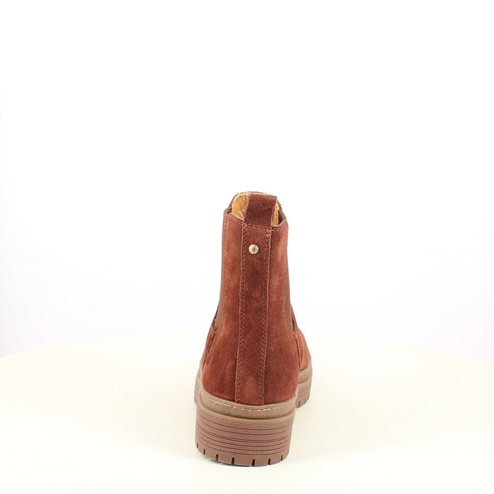 Karston bottine jett cuir velours marron zip7509301_4