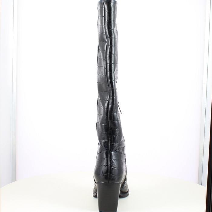 Karston botte navarro cuir lisse noir zip7509501_4