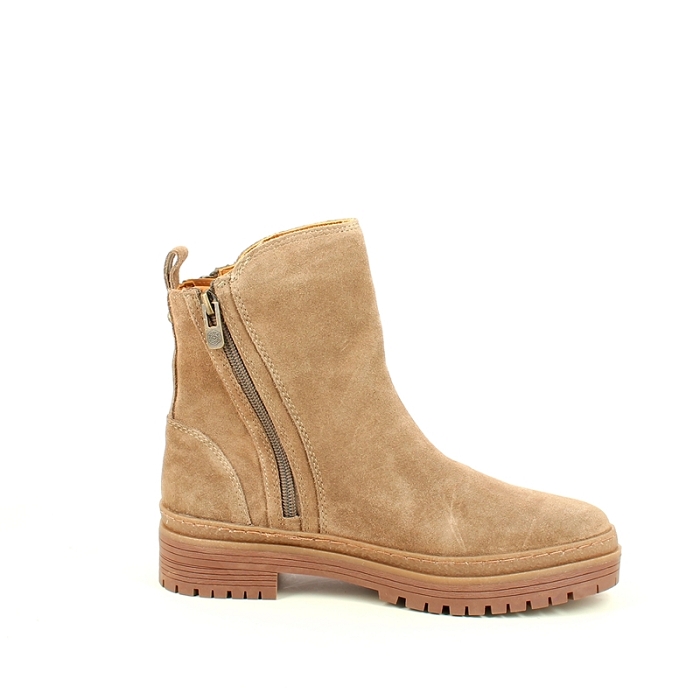 Karston bottine vale cuir velours taupe zip7509701_3