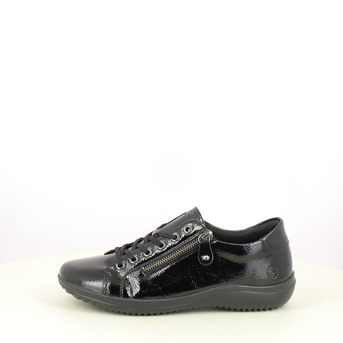Remonte basket d1e03.01 vernis noir lacet zip