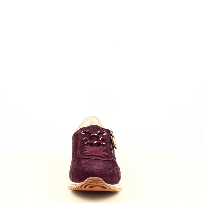 Remonte basket d0h19 cuir velours bordeaux lacet zip7511302_2